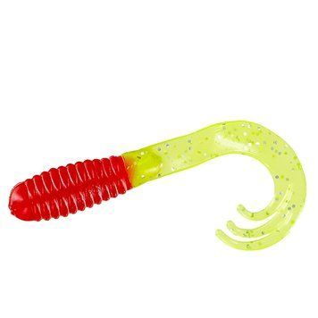 Силикон Big Bite Baits Triple Tip Grub 2" 10pc #Red/Chart Shine (2317473) 2317473 фото