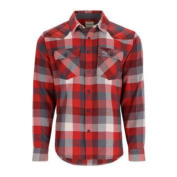 Рубашка Simms Santee Flannel Shirt Auburn Red/Slate Buffalo Check S (13559-2094-20) 13559-2094-20 фото