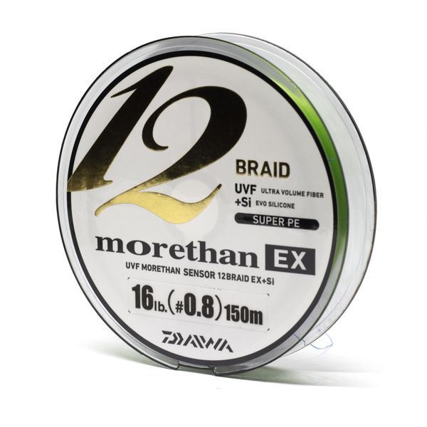 Шнур Daiwa UVF Morethan Sensor 12Braid Ex+Si 150m 13.9kg 0.205mm #1.5 (17303175) 17303175 фото