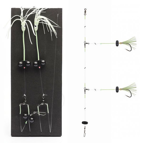 Монтаж Daiwa Grand Wave Wolffish Rig Rattlin 150cm 0.7/0.8mm #5/0 Lime Green (16517-260) 16517-260 фото