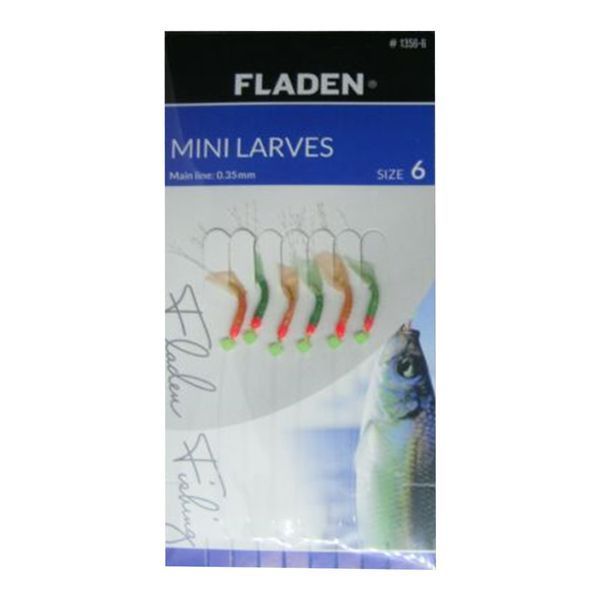 Морський монтаж Fladen Mini Larves 6 hooks size 6 0.30 mm (1356-6) 1356-6 фото