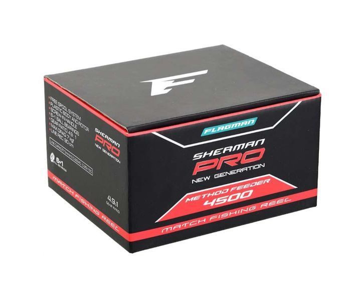 Котушка фідерна Flagman '24 Sherman Pro New Generation Method Feeder 4500 FS SHNGRM4500 фото