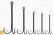 Двойник Gurza Double Hook X-Long BN Shank №4 (3шт/уп) 6543.00.25 фото 3