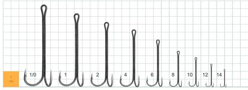 Двойник Gurza Double Hook X-Long BN Shank №4 (3шт/уп) 6543.00.25 фото
