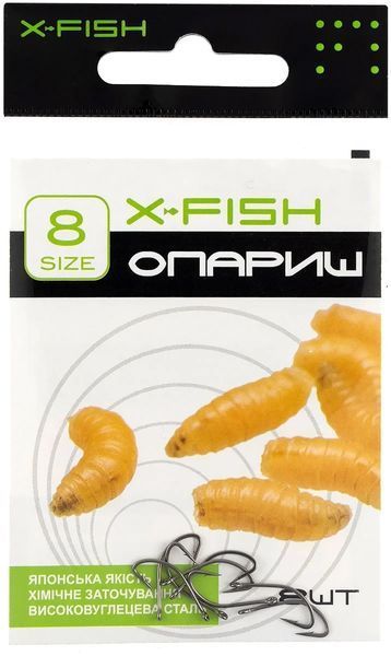 Крючок X-Fish Опарыш #8 (8 шт/уп) 1917.03.64 фото