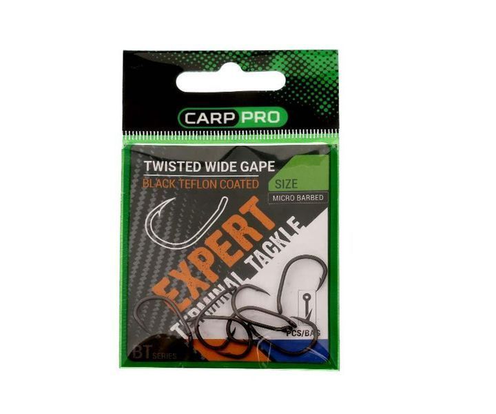 Крючки Carp Pro Twisted Wide Gape BT Series №4 CPTWGT4 фото