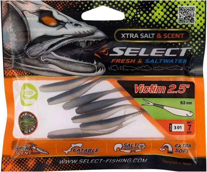 Силикон Select Victim V-Tail 2.5" #301 (7 шт/уп) 1870.74.30 фото