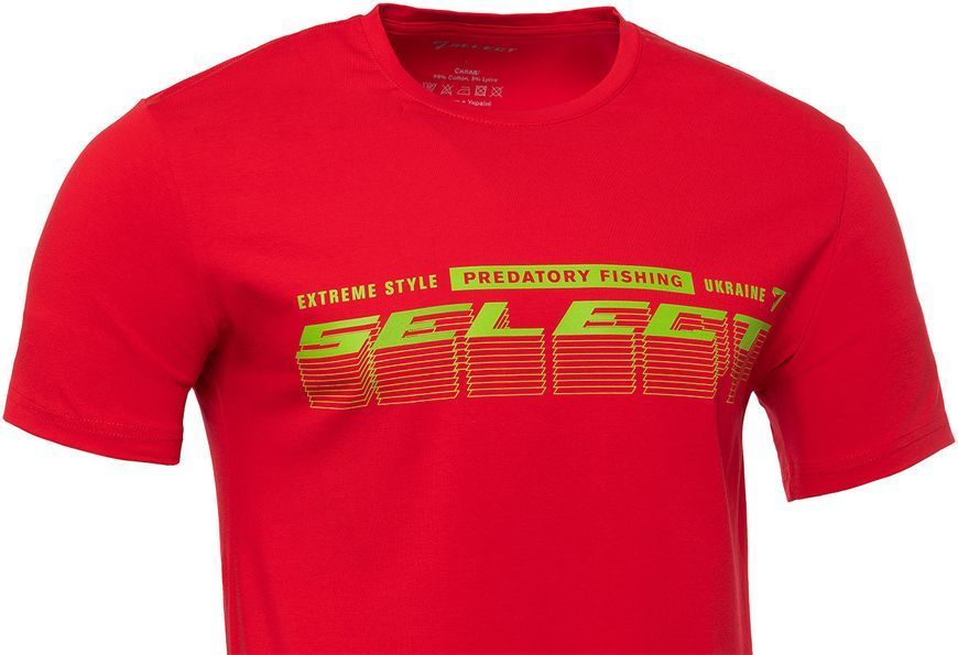 Футболка Select T-Shirt Graded Logo M Red 1870.76.73 фото