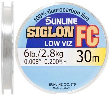 Флюорокарбон Sunline Siglon FC 30m 0.20mm 2.8kg поводковый 1658.05.49 фото