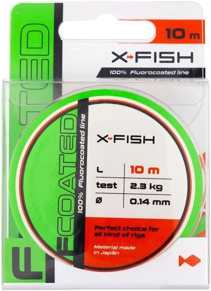 Флюорокарбон X-Fish FCoated 10m 0.14mm 2.3kg 1917.01.21 фото
