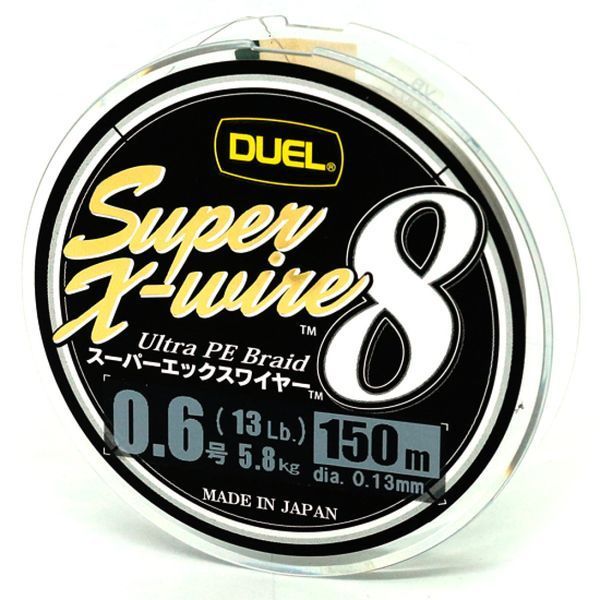 Шнур Duel Super X-Wire 8 150m Silver 13.5kg 0.21mm #1.5 (H3601-S) H3601-S фото