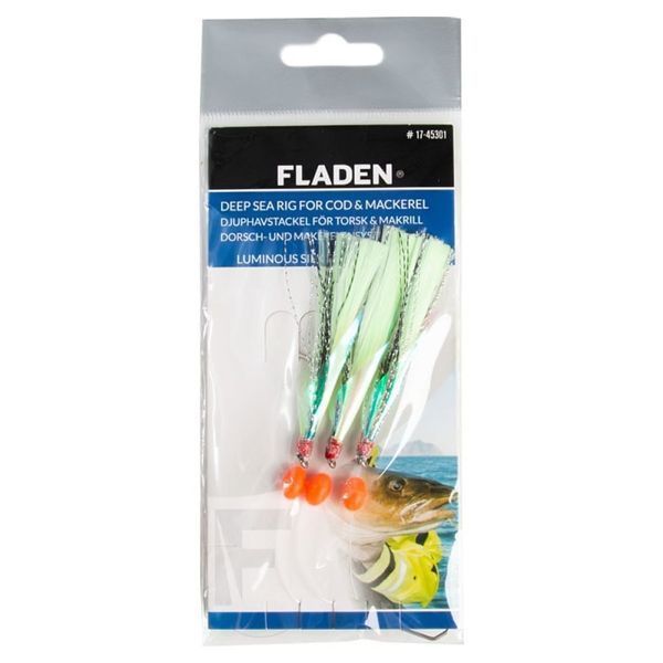 Морской монтаж Fladen Luminous Silk 5 Hooks size 4 Yellow (17-45043) 17-45043 фото