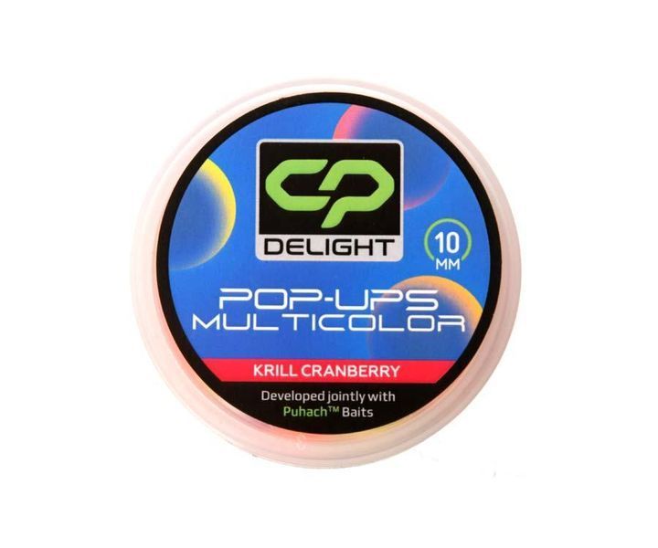 Бойлы Carp Pro Delight Multicolor Pop Ups 10мм Krill Cranberry CPDMUPCR10 фото