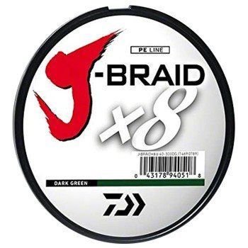 Шнур Daiwa J-Braid X8 150m Dark Green 6.0kg 0.10mm #0.8 (12751-010) 12751-010 фото