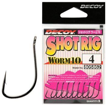 Крючок Decoy Worm10 Shot Rig #6 (9 шт/уп) 1562.09.40 фото