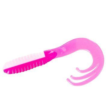 Силикон Big Bite Baits Triple Tip Grub 2" 10pc #Pink/White (2317467) 2317467 фото