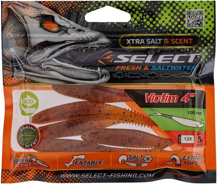 Силикон Select Victim V-Tail 4" #128 (5 шт/уп) 1870.74.38 фото