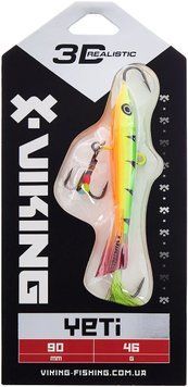 Балансир Viking Fishing Yeti Ice Jig 90mm 46.0g #4 Fire Perch 1919.02.58 фото