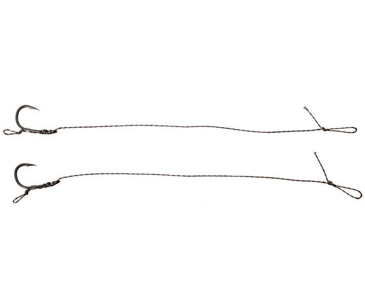 Готовий повідець Carp Pro Wide Gape In-Turned Ready Rig 15см Sinking Braid 25 lb x8 PTFE №4 CP258-WGIT042 фото