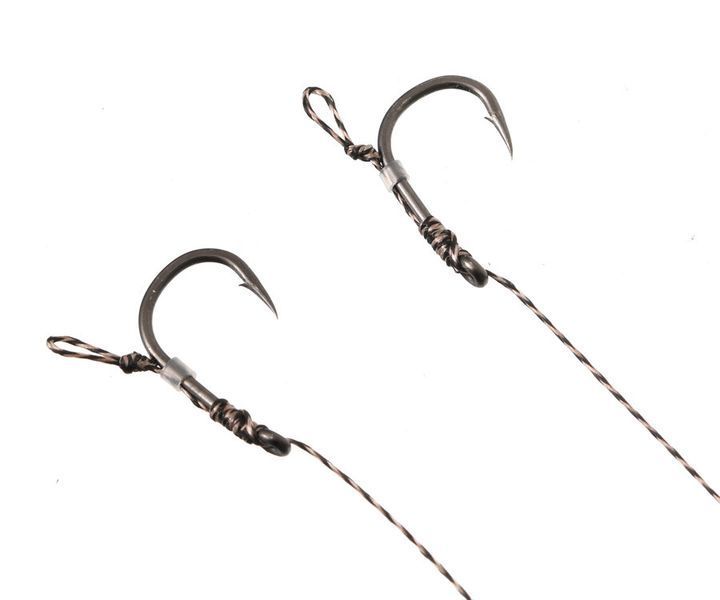 Готовий повідець Carp Pro Wide Gape In-Turned Ready Rig 15см Sinking Braid 25 lb x8 PTFE №4 CP258-WGIT042 фото