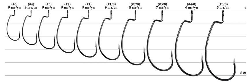 Крючок Decoy Worm17 Kg Hook #2/0 (8 шт/уп) 1562.00.03 фото