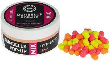 Бойлы Brain Dumbells Mix Tutti-Frutti (тутти-фрутти) 5х8mm 34g 1858.81.35 фото