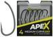 Крючок карповый RidgeMonkey Ape-X Medium Curve 2XX с бородкой #4 (10 шт/уп) 9168.01.76 фото